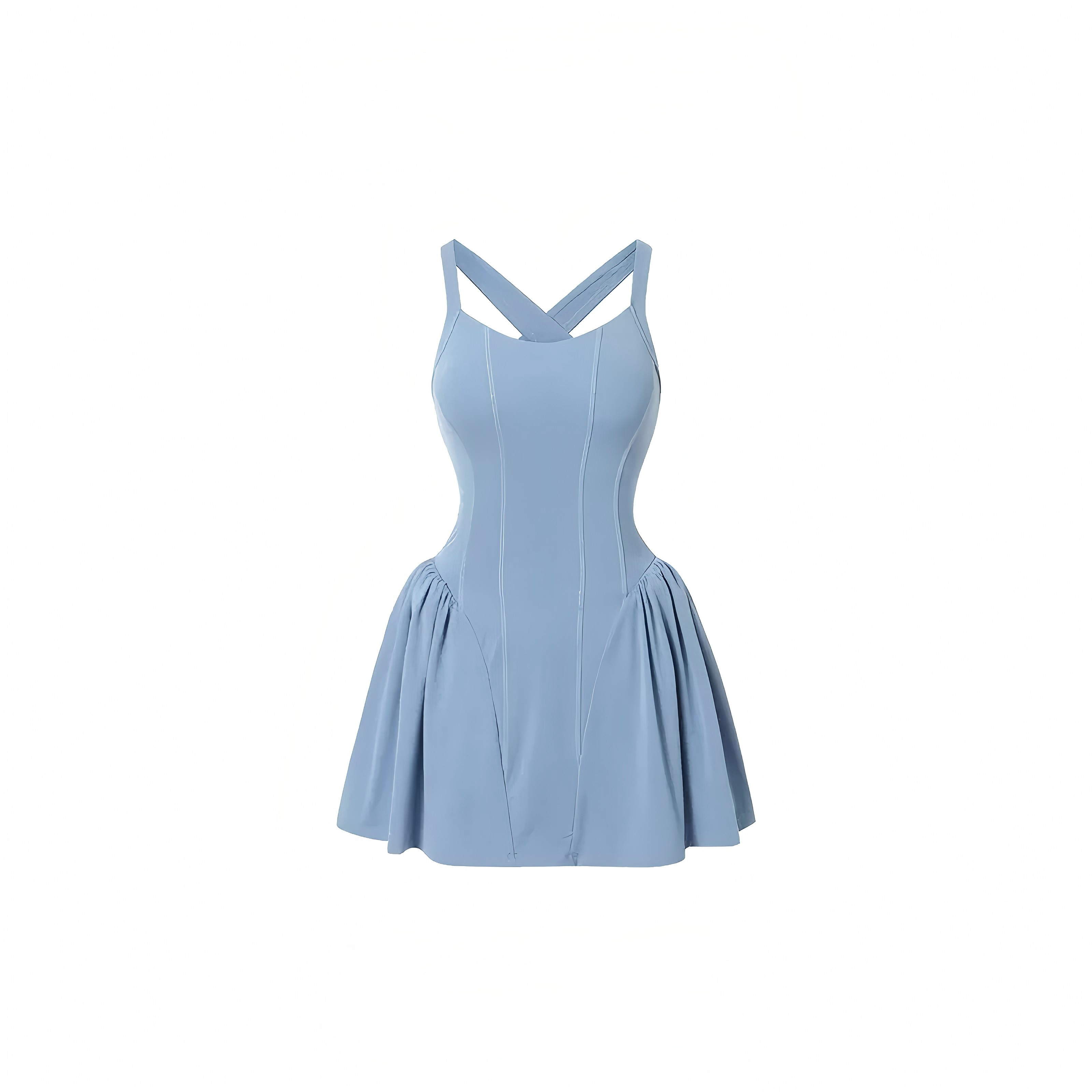 V-neck silhouette  tennis dress