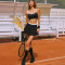 Custom Quick Dry Athleisure Style Tennis Wear for Women Custom Crop Top and Skort Set