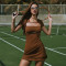 Custom Quick Dry Turtleneck High-Hlastic One-Piece Tennis Sport Dress With Built-in Shorts