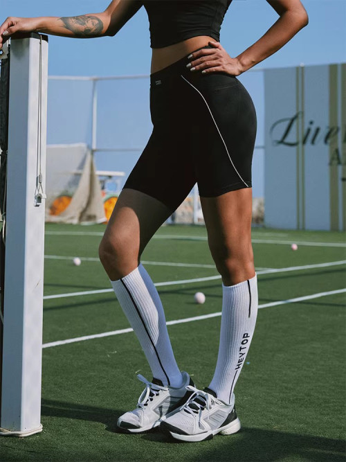 Custom 2 Piece Tennis Outfit Crop Top and High Waist Shorts Custom Branding