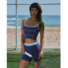 Custom High-strength Support Color-blocked Sports Bra Eco-Friendly Tennis Uniform