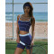 Custom High-strength Support Color-blocked Sports Bra Eco-Friendly Tennis Uniform