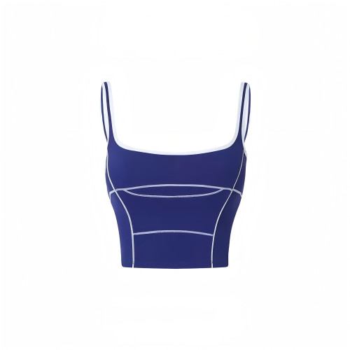 Custom High-strength Support Color-blocked Sports Bra Eco-Friendly Tennis Uniform