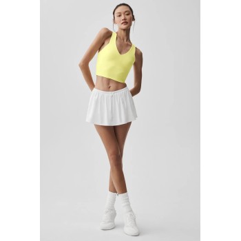 Custom Moisture-Wicking V-neck Wide Straps Real Bra Tank Yoga Top