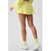 Custom Striped Elastic Waistband Sports High-Waisted Slimming Tennis Skirt