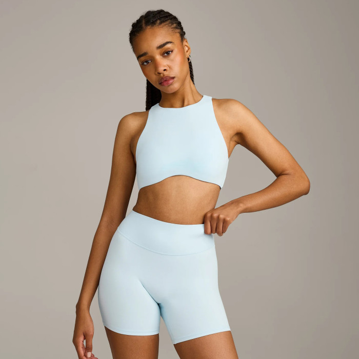 Custom 2 Piece Tennis Outfit Crop Top and High Waist Shorts Activewear Manufacturer