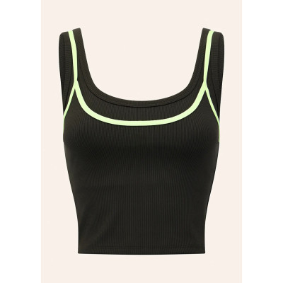 Custom Moisture-Wicking  Double Layer With Contrast Tank Top Nylon Shorts