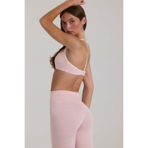Custom OEM & ODM Contrast Trim Sports Bras and Soft Fabric Yoga Bra