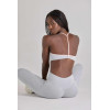 Custom Contrast Trim Sports Bras Sweetheart neck with slender halter straps Yoga Bra