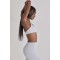Custom Contrast Trim Sports Bras Sweetheart neck with slender halter straps Yoga Bra