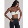 Custom Contrast Trim Sports Bras Sweetheart neck with slender halter straps Yoga Bra