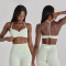 Custom Contrast Trim Sports Bras Sweetheart neck with slender halter straps Yoga Bra