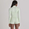Custom High Mock Neck Long Sleeve Soft Active Zip Up Jacket