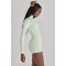 Custom High Mock Neck Long Sleeve Soft Active Zip Up Jacket