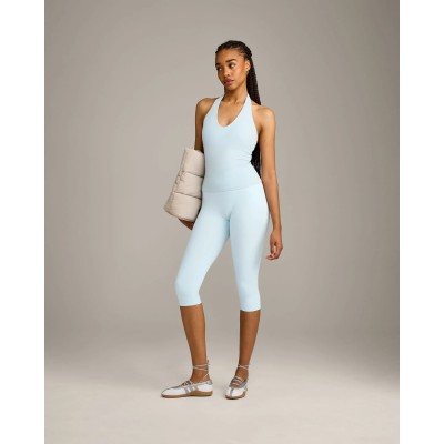 Custom Moisture-Wicking Halter Neck Tank Top With Built In Bra