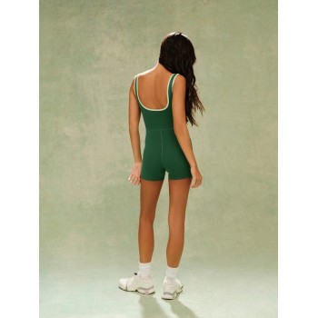Custom Yoga Shortysuit with Buttery Soft  Romper-style Shorty Suit