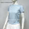 Custom Lightweight Breathable Flexible Durable Materials Short Sleeve Sports Top