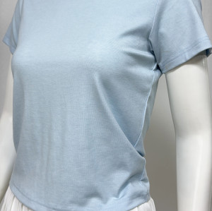 Custom Lightweight Breathable Flexible Durable Materials Short Sleeve Sports Top