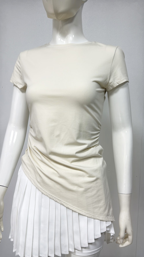 Custom Lightweight Breathable Flexible Durable Materials Short Sleeve Sports Top