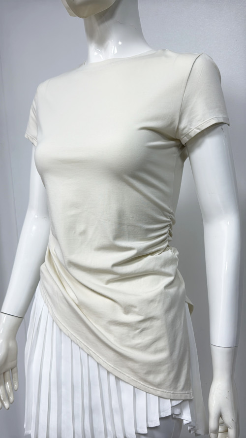 Custom Lightweight Breathable Flexible Durable Materials Short Sleeve Sports Top