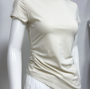 Custom Lightweight Breathable Flexible Durable Materials Short Sleeve Sports Top