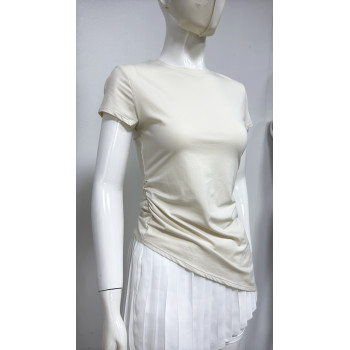 Custom Lightweight Breathable Flexible Durable Materials Short Sleeve Sports Top