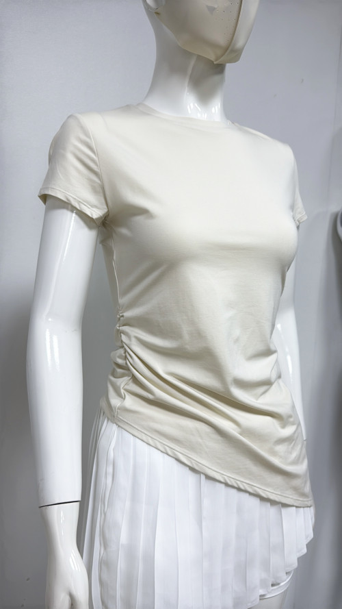 Custom Lightweight Breathable Flexible Durable Materials Short Sleeve Sports Top