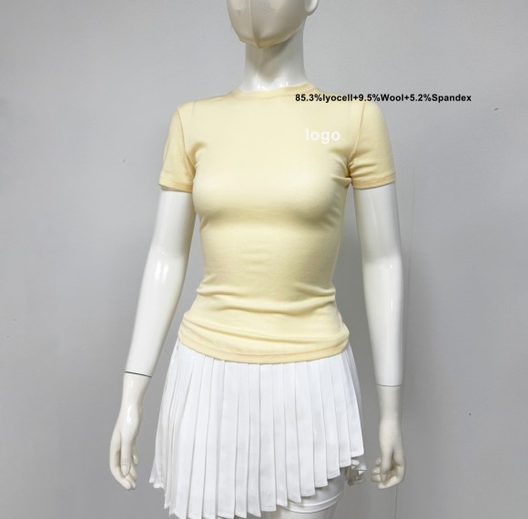 Custom Lightweight Breathable Flexible Durable Materials Short Sleeve Sports Top