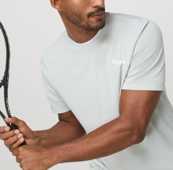 Custom Printed Functional Cotton Polyester Fabric Tennis Shirts