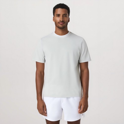 Custom Printed Functional Cotton Polyester Fabric Tennis Shirts