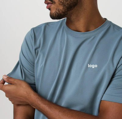 Custom Printed Functional Cotton Polyester Fabric Tennis Shirts