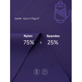 High Stretch Nylon Spandex Fabric for Custom Seamless Yoga Wear & Fitness Apparel