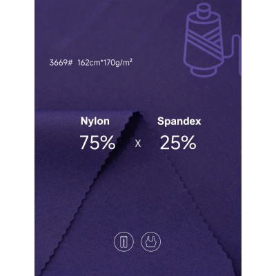 High Stretch Nylon Spandex Fabric for Custom Seamless Yoga Wear & Fitness Apparel