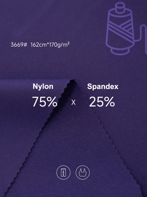 High Stretch Nylon Spandex Fabric for Custom Seamless Yoga Wear & Fitness Apparel