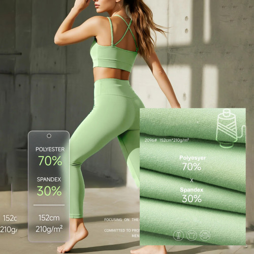 Polyester Spandex Fabric for Custom Gym Wear & Training Apparel Quick-Dry Performance Material
