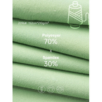Polyester Spandex Fabric for Custom Gym Wear & Training Apparel Quick-Dry Performance Material