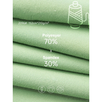 Polyester Spandex Fabric for Custom Gym Wear & Training Apparel Quick-Dry Performance Material