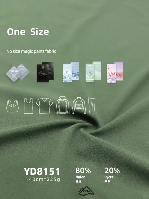 Soft Lycra Spandex Fabric for Custom Yoga Wear & Fitness Apparel
