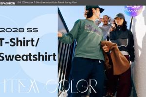 S/S 2028 Active T-Shirt/Sweatshirt Color Trend: Spring Flow-WENSFASHION ACTIVEWEAR MANUFACTURER