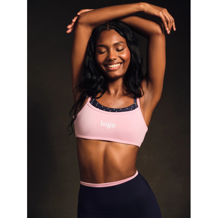 Manufacturer Custom Layered Yoga Sports Training Spaghetti Strap Yoga Bra