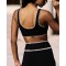 Manufacturer Running Stretchy Sporty Contrast Training Sports Bra Tops Women Yoga