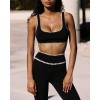 Manufacturer Running Stretchy Sporty Contrast Training Sports Bra Tops Women Yoga