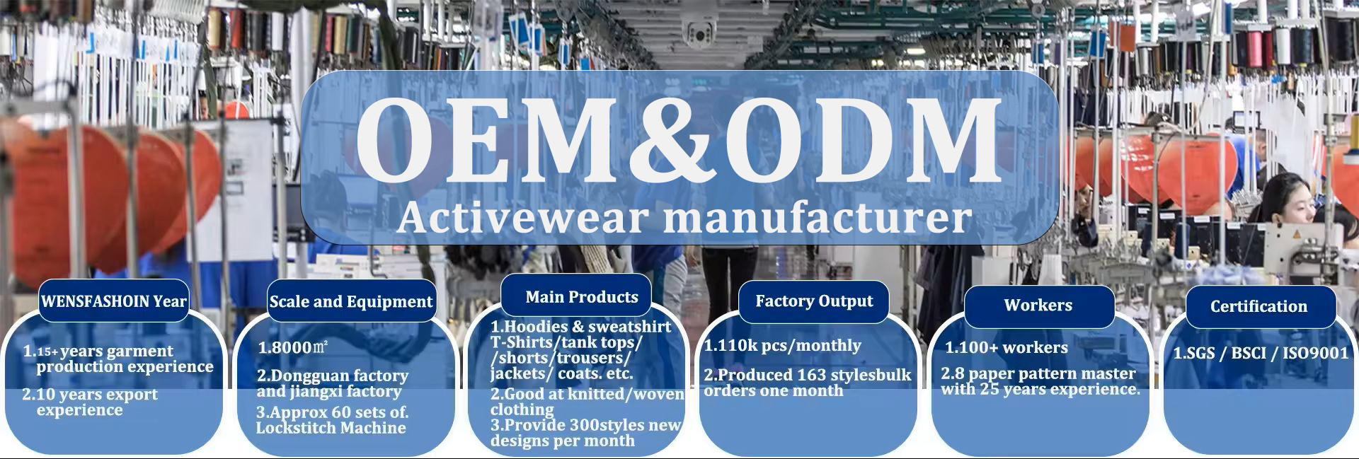 wensfashion OEM&ODM manufacturer