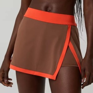 Custom Pickleball Lightly Brushed Wrinkle Resistant Tennis Dress Skorts With Built-in shorts