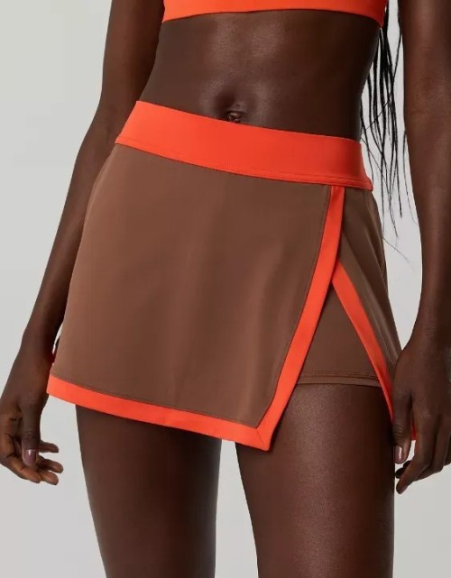Custom Pickleball Lightly Brushed Wrinkle Resistant Tennis Dress Skorts With Built-in shorts
