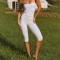 B2B Custom Ribbed Yoga Sets Capri Pants Wholesale Seamless Activewear OEM
