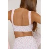 Custom Women Yoga Wear Ruched Strap Sports Bra Shorts Sets Gym Running Active Wear