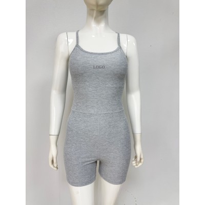 Custom Yoga Shortysuit with Buttery Soft  Romper-style Shorty Suit Activewear Manufacturer