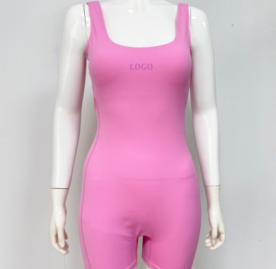 Custom Yoga Shortysuit with Buttery Soft Romper-style Shorty Suit Activewear Manufacturer