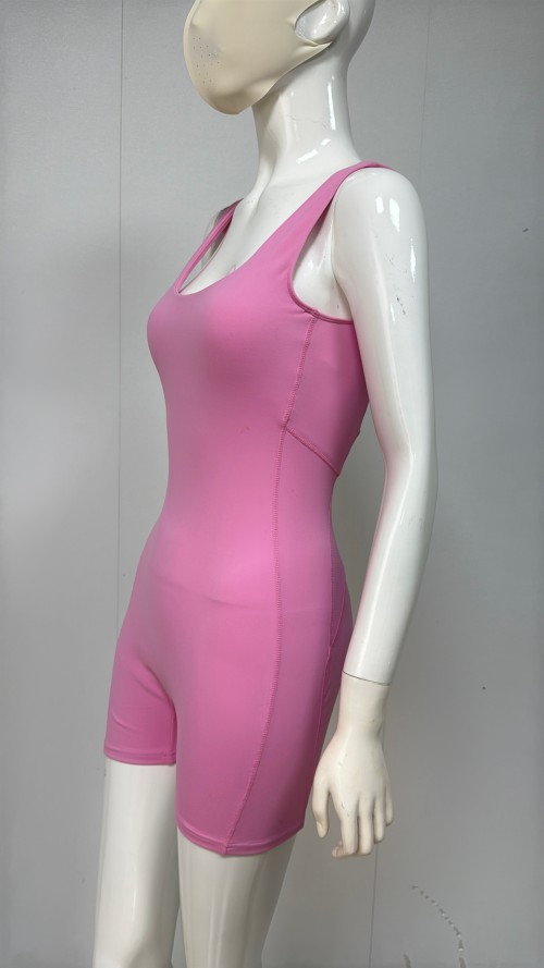 Custom Yoga Shortysuit with Buttery Soft  Romper-style Shorty Suit Activewear Manufacturer